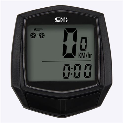 Sunding sd 581a compteur de vitesse avec fil pour velo vtt chronometre velo compteur de vitesse compteur kilometrique 14 fonctions noir Compteurs et instruments de mesure Achat prix fnac
