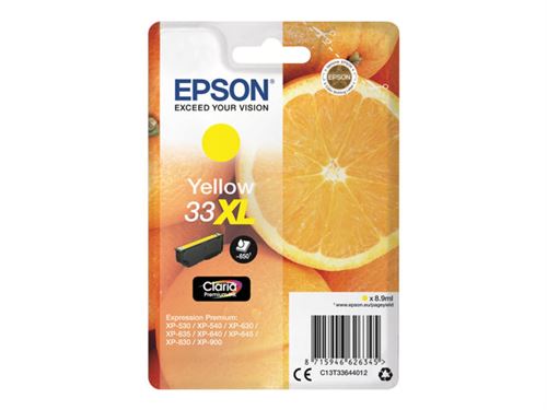 Epson 33XL - taille XL - jaune - originale - cartouche d'encre