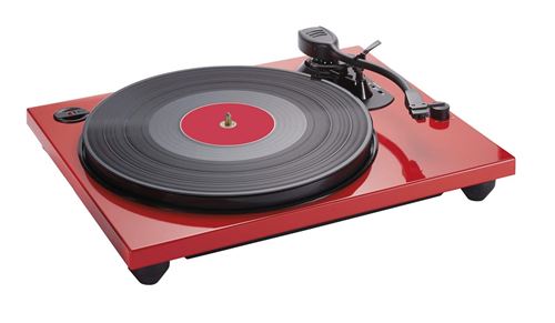 Bigben Interactive TD114R Rouge Platine - Platines (Rouge, 33,45,78 TR/Min, Valeurs restreintes)