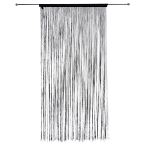 Rideau Fil 90x200cm Noir