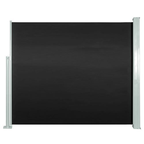 vidaXL Auvent latéral rétractable 120 x 300 cm Noir