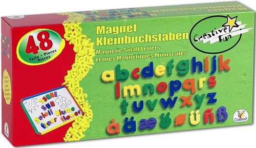 48 lettres magnétiques minuscules pour tableau