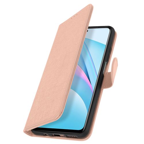Avizar Étui pour Xiaomi Mi 10T Lite Folio Intégrale Porte-carte Fonction Support Rose gold