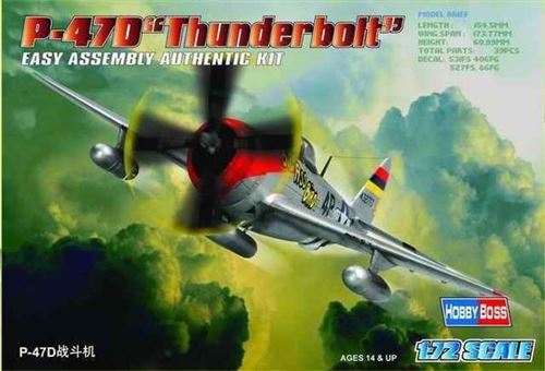 Hobby Boss - P-47D Thunderbolt - Maquette d'avion - Échelle 1:72 - Image 3