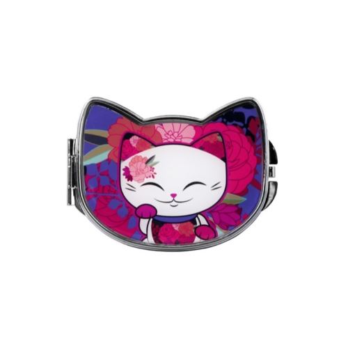 MANI - Miroir de Poche Sac Mani the Lucky Cat 8 x 6 x 0.7cm - Modèle : 71