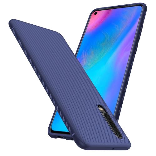 Coque en TPU sergé bleu pour Huawei P30