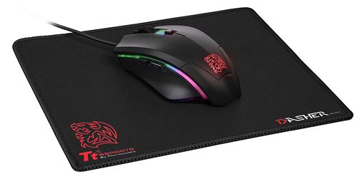 Tt eSPORTS Talon Elite RGB Gaming Gear Combo, Droitier, Optique, USB, 5000 DPI, 110 g, Noir