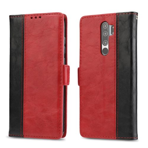 Etui en PU + TPU bicolore avec support rouge pour votre Xiaomi Redmi Note 8 Pro
