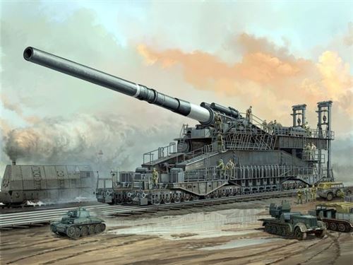 German 80cm K(e) Railway Gun Dora - 1:72e - Hobby Boss