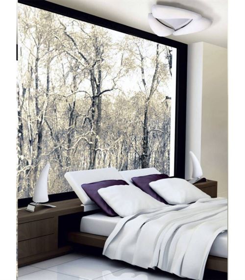 Plafonnier Mistral 18W LED 3000K, 1620lm, chrome poli/acrylique givré