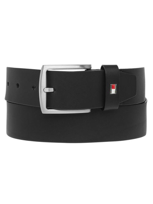 Tommy Hilfiger Homme New Denton Ceinture Logo Ceinture, Noir