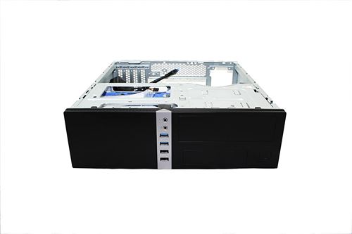 CoolBox T450S - SFF - micro ATX 300 Watt - zwart - USB/Audio