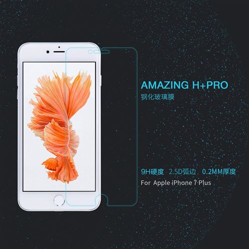 Nillkin Amazing H+ Pro - Écran protecteur en verre trempé 9H 2.5D 0.2mm pour Apple iPhone 7 Plus