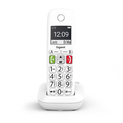 Gigaset E290 - Téléphone sans fil avec ID d appelant - ECO DECT\GAP - blanc