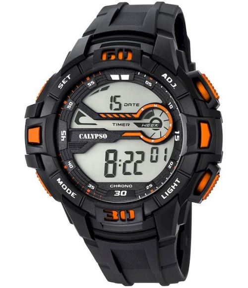 Calypso Montre Homme K5695/7 Orange, Noir