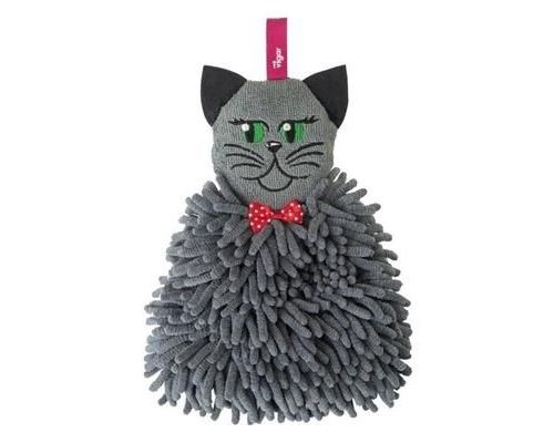 Torchon microfibre felix gris