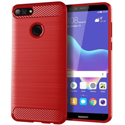 Etui Coque de protection durable souple pour Huawei Y9 2018 - Rouge