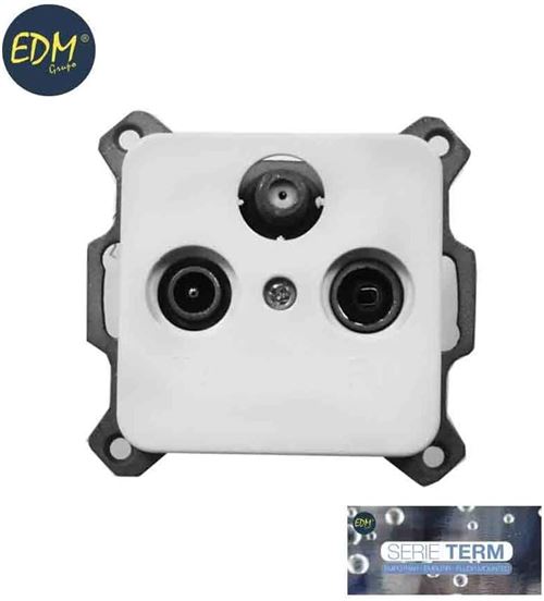 Toma tv+fm+sat empotrar serie term edm(bolsa blister)