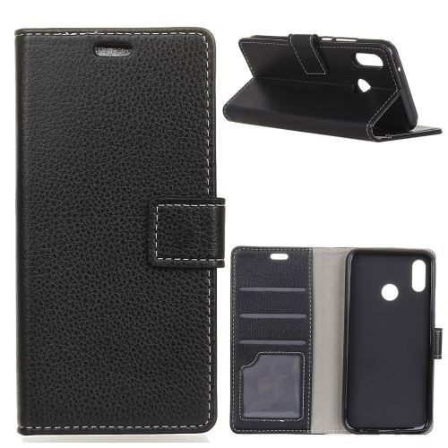Etui en PU avec support couleur noir pour votre Motorola P40