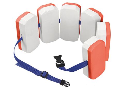 Bema ceinture de natation 6 blocs EVA orange