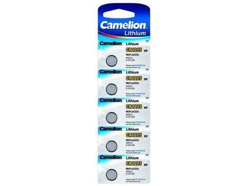 Pack de 5 piles camelion lithium cr1225 3v