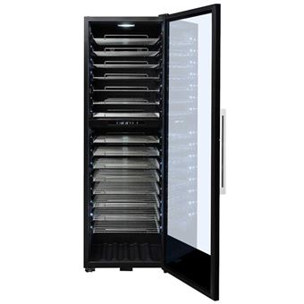 La Sommelière Professionnelle PRO160DZ - Cave à vin - pose libre - largeur : 59.5 cm - profondeur : 67.5 cm - hauteur : 183 cm - classe G - noir