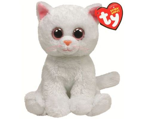 Ty Beanie Baby Bianca Plush - Chat Blanc