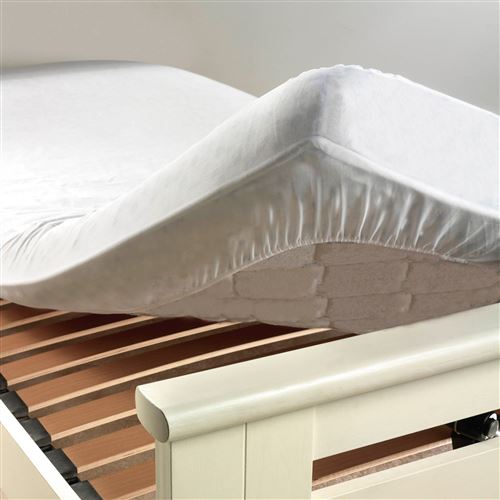 Protege matelas 140 x 190 cm molleton anti acarien Molly bonnet 30 cm