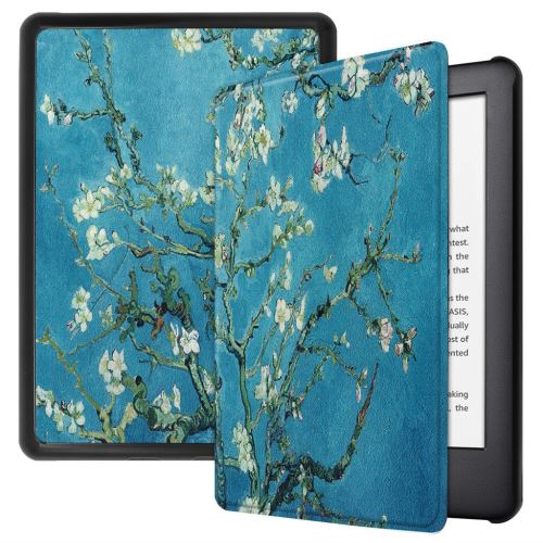 Housse Kindle 10e Génération 2019 (Modèle J9G29R) - Coque Fine En Cuir PU Avec Réveil Automatique, Motif Croisé