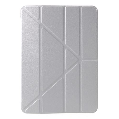 Etui en PU origami de soie argent pour votre Apple iPad Pro 11-inch (2018)