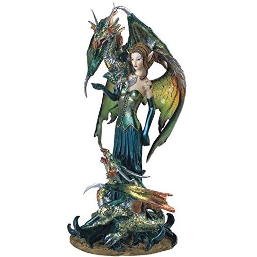 George S. Chen importe la collection de fées SS-G-91278 Pixie avec décoration de figurine de fantaisie de dragon