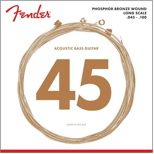 Fender Long Scale Acoustic Bass 8060 Phosphor Bronze Regular, Jeu De Cordes Pour Basse Acoustique