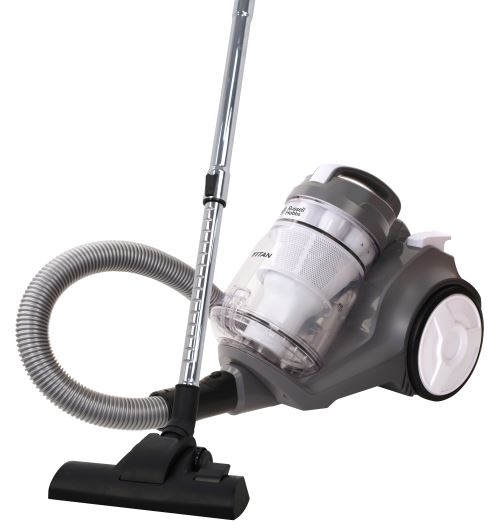 Aspirateur Traîneau Sans Sac À Cylindre Multi-Cyclones Titan Russell Hobbs 800W Blanc/Gris