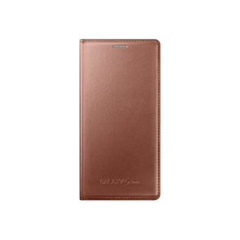Samsung Flip Cover EF-FG800B - Étui à rabat pour téléphone portable - rose gold - pour Galaxy S5 Mini
