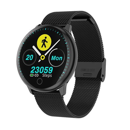 Montre Connectée Chronus Q16 Étanche Fitness Tracker-Noir-Chronus
