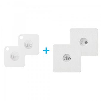 Pack de 4 trackers connectés Tile (2 Slim + 2 Mate) - 1