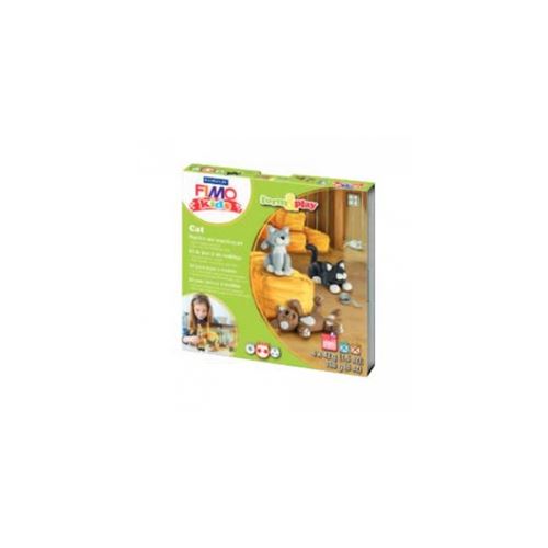 Fimo Vert Kit Kids - Les Chats