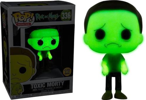 Funko Rick et Morty - Toxic Morty Pop! Figure de vinyle GITD + Pop Protector