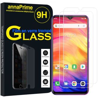 Lot 2 Films Vitre Verre Trempé de protection d'écran pour Ulefone Note 7P 6.1 - TRANSPARENT - 1