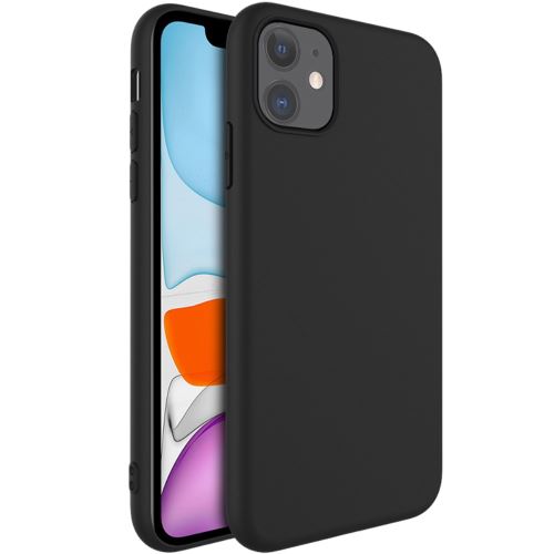 Coque en TPU Glaçage souple noir pour votre Apple iPhone 11 6.1 pouces