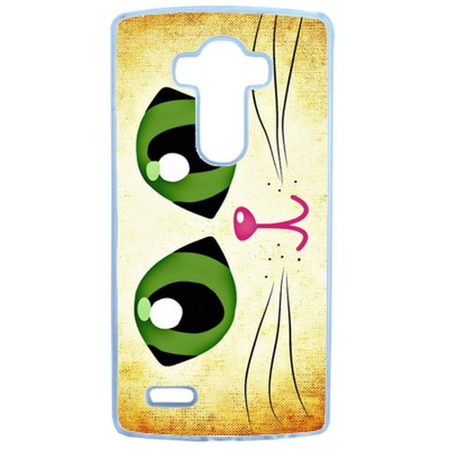 Coque Yeux De Chat Vert Compatible Lg G4 Transparent
