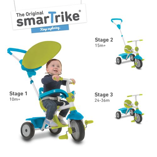 Smartrike 3in1 Tricycle Zip Vert Bleu