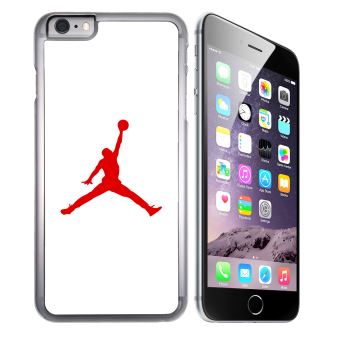 Basketball Jordan Iphone Case Coque Pour IPhone PLUS Jordan Basketball Logo Blanc Coque Et