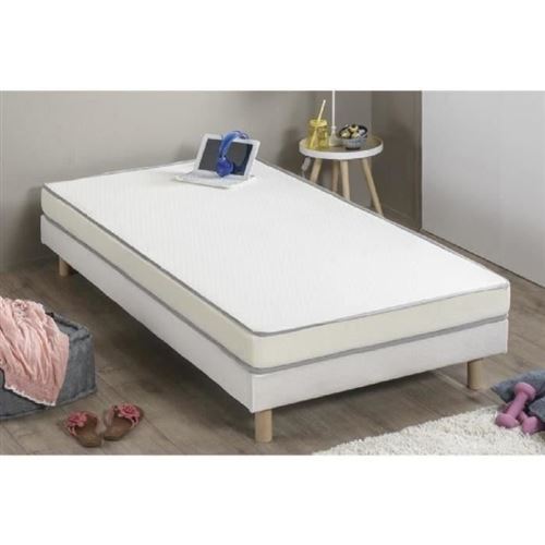 Matelas Mousse 90 X 200 - Confort Ferme - Epaisseur 10 Cm - Fabrication Europeenne - Finlandek Huopa