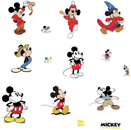 RoomMates stickers muraux Mickey Mouse Original vinyle 14 pièces