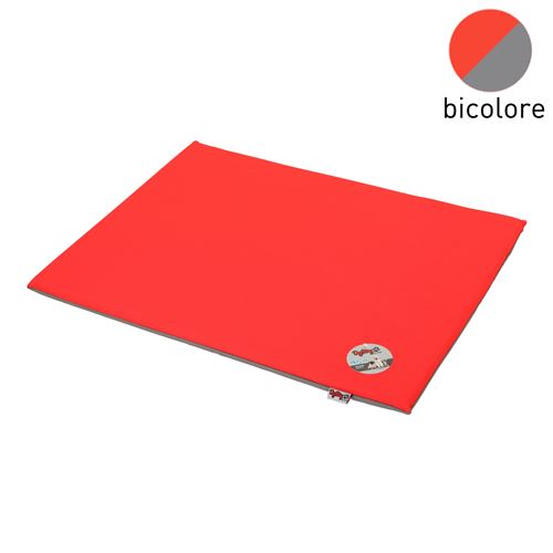 Comparer les prix de coussin rectangle bicolore rouge/gris 80x60x3cm