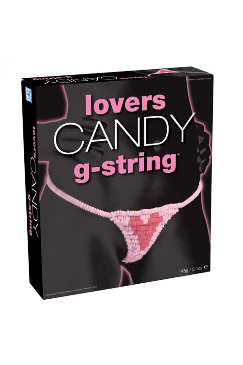 String Bonbons Coeur Rose Femme - Rose