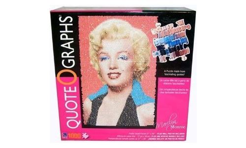 Quote O Graphs - Marilyn Monroe 1,000 Piece Puzzle