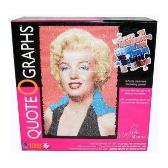 Quote O Graphs - Marilyn Monroe 1,000 Piece Puzzle - 1