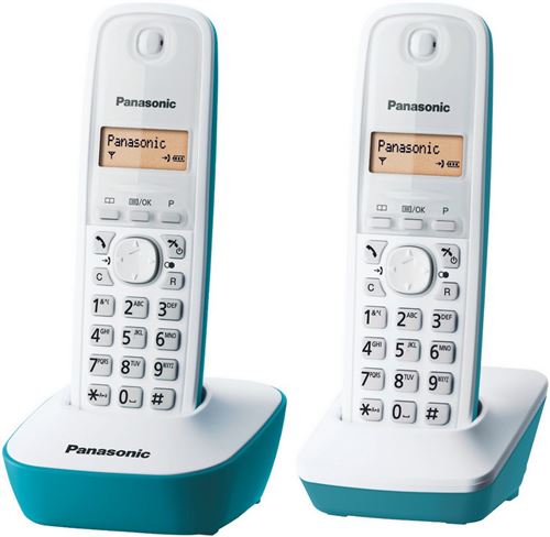 Panasonic KX-TG1612FRH - téléphone sans fil avec ID d'appelant + combiné supplémentaire